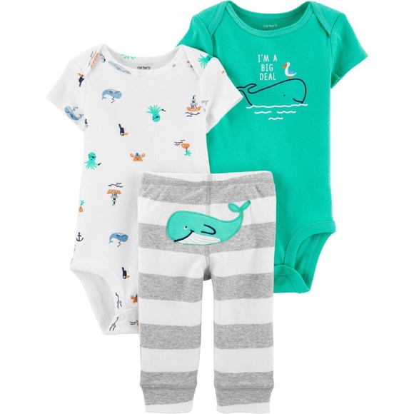 Carter's Other - Carter's 3-Piece Set - Size 3M - Whales